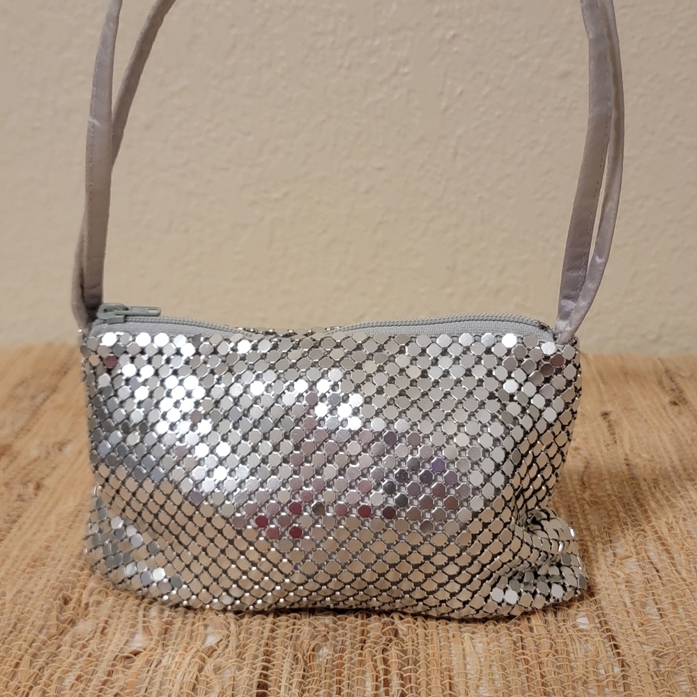 Small Silver Metallic Purse